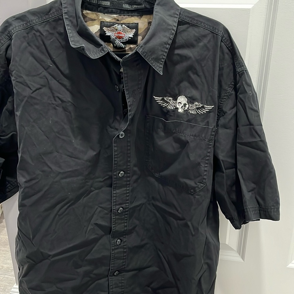 Harley-Davidson button-down shirt